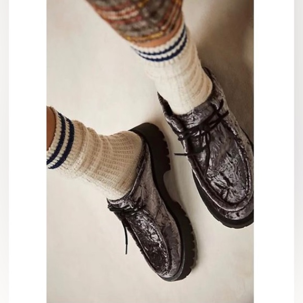 NWOT FP Convertible Velvet Oxford Shoes